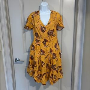 Torrid Yellow Paisley High Low Dress